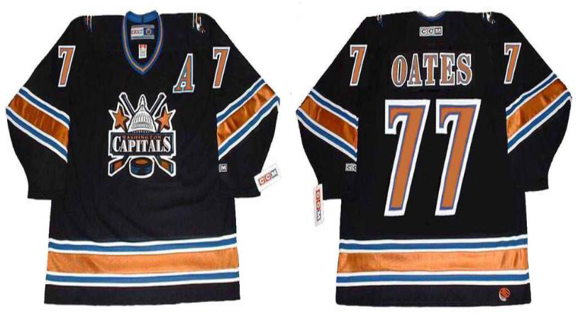 2019 Men Washington Capitals 77 Oates black CCM NHL jerseys